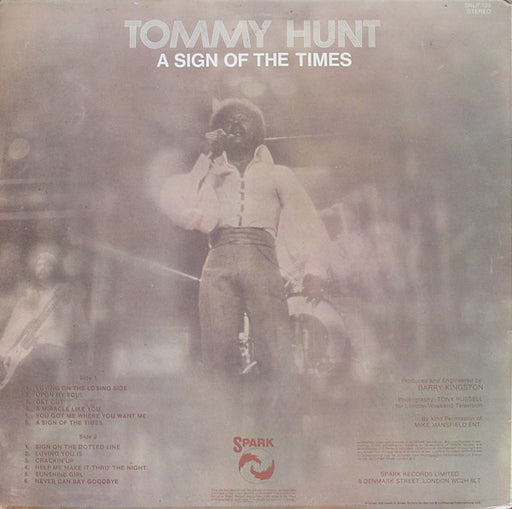 Tommy Hunt : A Sign Of The Times (LP)