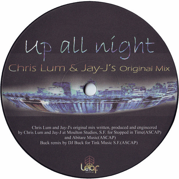 Jay-J & Chris Lum : Up All Night (12")
