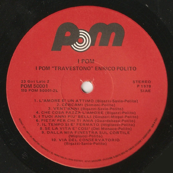 I Pom : I Pom "Travestono" Enrico Polito (LP, Mixed)