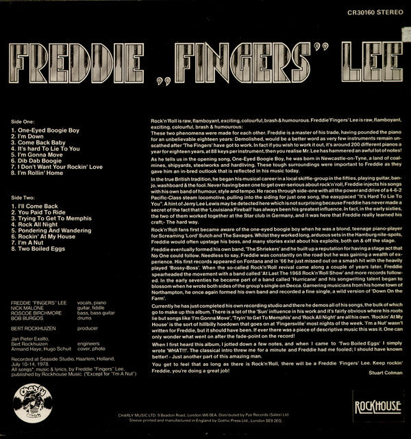 Freddie "Fingers" Lee : Freddie "Fingers" Lee (LP, Album)