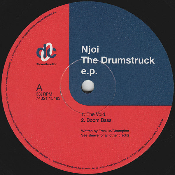 Njoi* : The Drumstruck E.P. (12", EP)