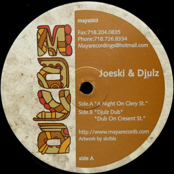 Joeski & Djulz* : A Night On Clery St. (12", Single)