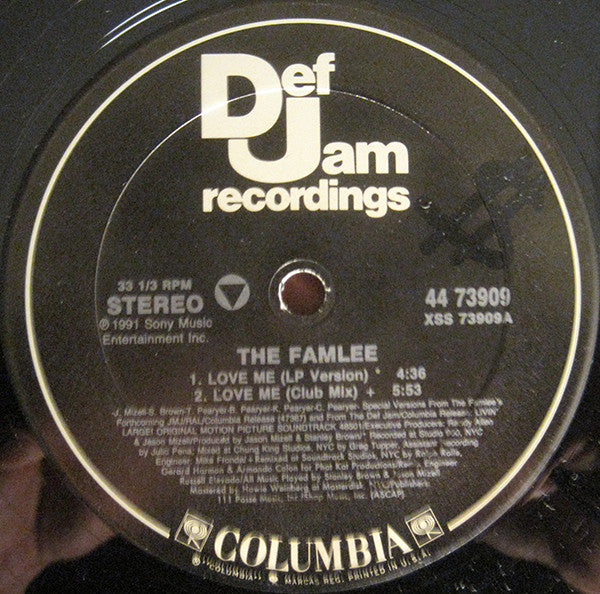 The Famlee* : Love Me (12", Promo)