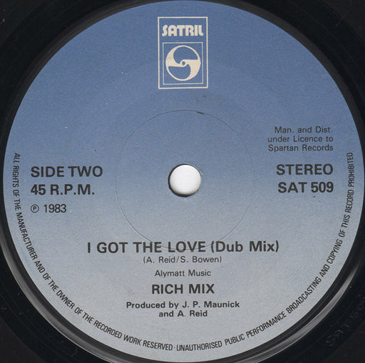Rich Mix : I Got The Love (7", Single)