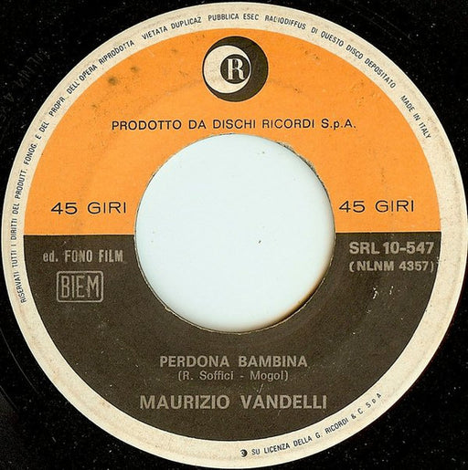 Maurizio Vandelli : Perdona Bambina (7")