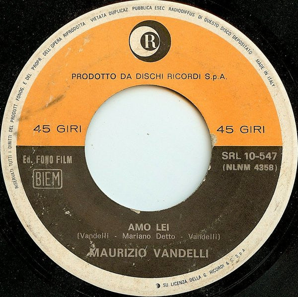 Maurizio Vandelli : Perdona Bambina (7")