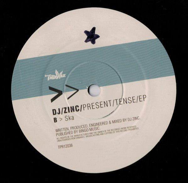 DJ Zinc : Present Tense EP (2x12", EP)
