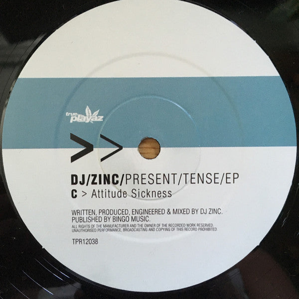 DJ Zinc : Present Tense EP (2x12", EP)