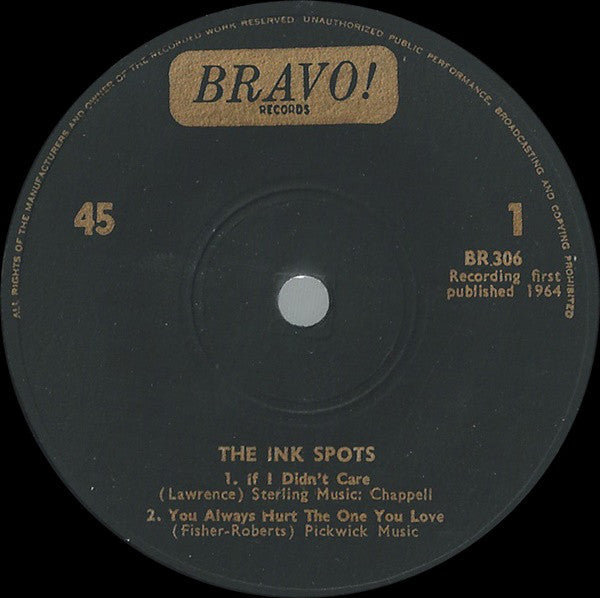 The Ink Spots (2) : The Ink Spots (7", EP)