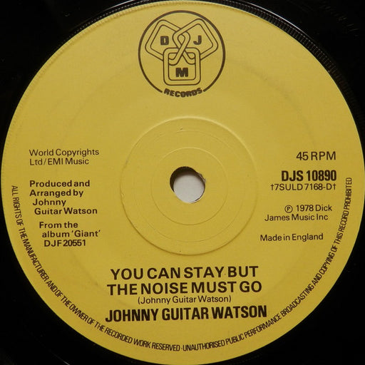 Johnny Guitar Watson : Gangster Of Love (7")