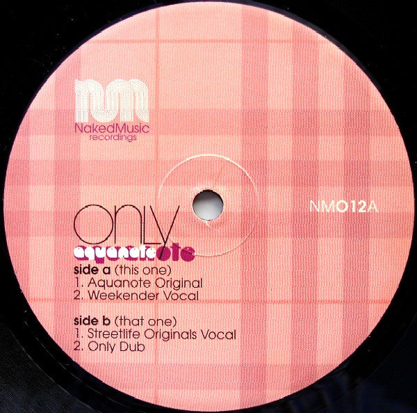 Aquanote : Only (12")
