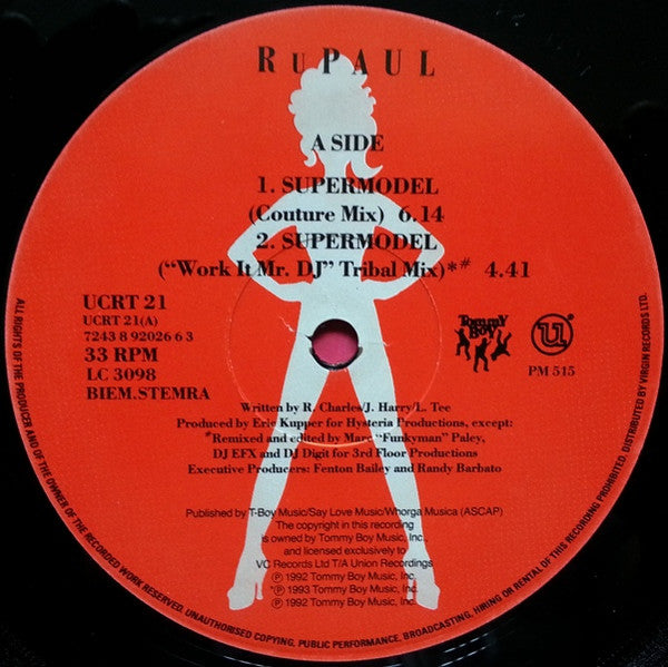 RuPaul : Supermodel (You Better Work) (12")