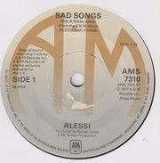 Alessi : Sad Songs (7", Single)
