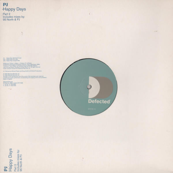PJ* : Happy Days Part 2 (12", Promo)