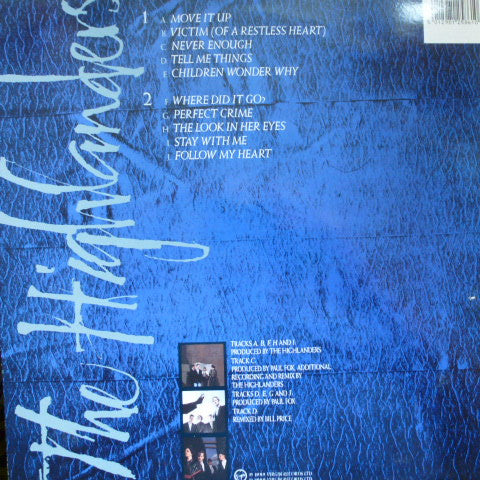 The Highlanders : A Perfect Crime (LP, Album)