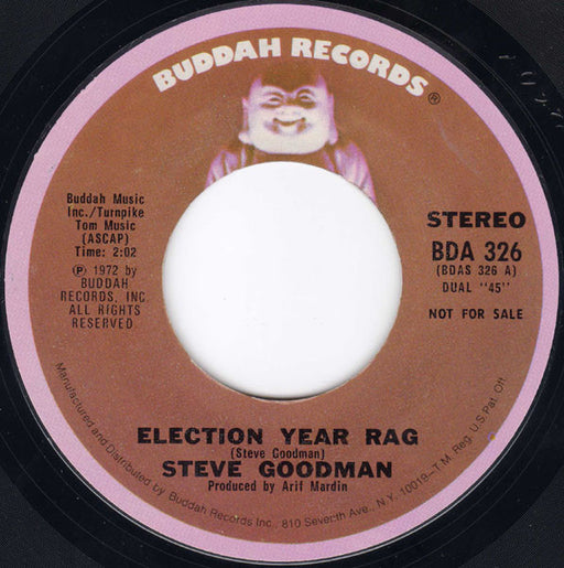 Steve Goodman : Election Year Rag (7", Mono, Promo)