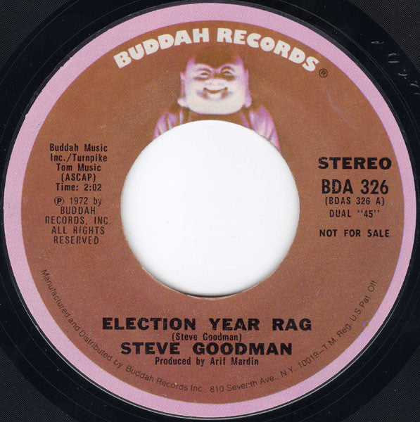 Steve Goodman : Election Year Rag (7", Mono, Promo)