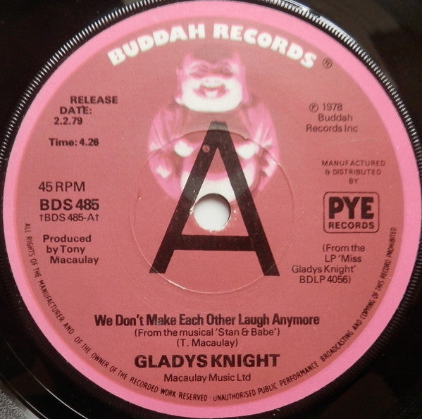 Gladys Knight : We Don't Make Each Other Laugh Anymore (7", Promo)
