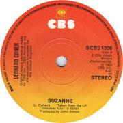 Leonard Cohen : Suzanne (7", Single, Sol)