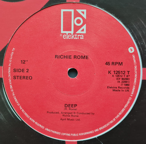 Richie Rome : Remember Me (12")