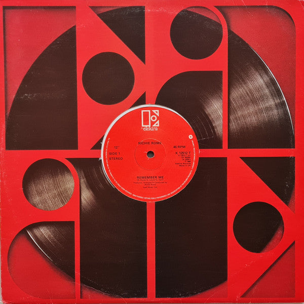 Richie Rome : Remember Me (12")