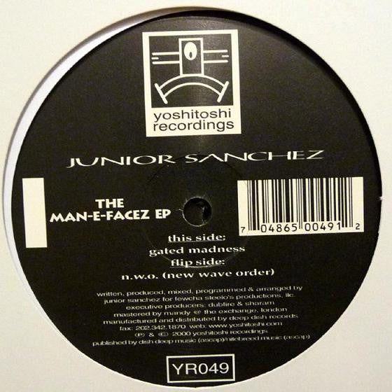 Junior Sanchez : The Man-E-Facez EP (2x12", EP)
