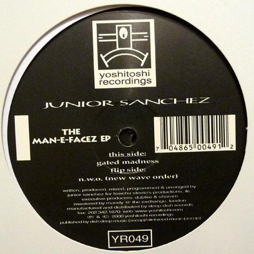 Junior Sanchez : The Man-E-Facez EP (2x12", EP)