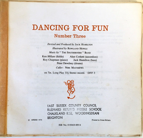The Southerners (2) With Caller Nibs Matthews : Dancing For Fun No. 3 (7", EP)