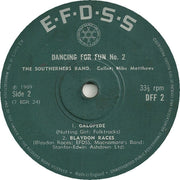 The Southerners (2) With Caller Nibs Matthews : Dancing For Fun No. 2 (7", EP)