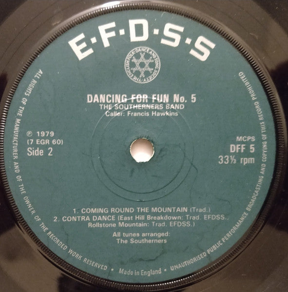 The Southerners (2) With Caller Francis Hawkins : Dancing For Fun No. 5 (7", EP)