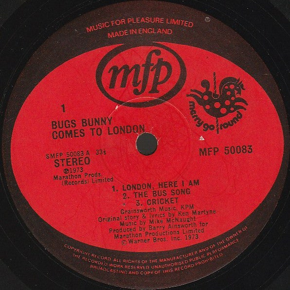 Bugs Bunny : Bugs Bunny Comes To London (LP)