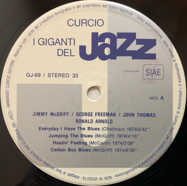Jimmy McGriff / George Freeman / Ronald Arnold / John Thomas (2) : I Giganti Del Jazz Vol. 69 (LP, Album, RE)