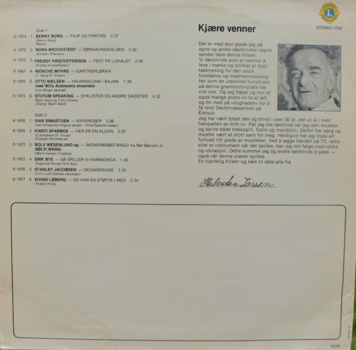 Various : Aksjon Døv Blind - Eikholt Platen (LP, Comp)