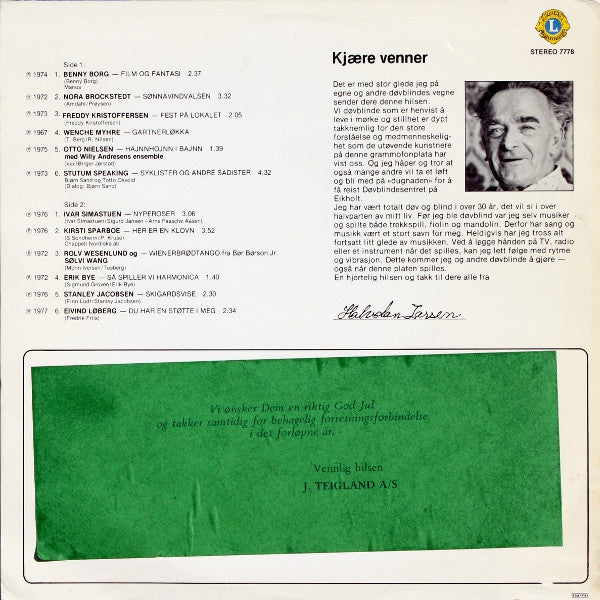 Various : Aksjon Døv Blind - Eikholt Platen (LP, Comp)