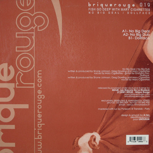 Fish Go Deep With Mary Cigarettes : No Big Deal / Dollface (12")