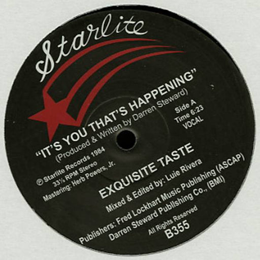 Exquisite Taste : It's You That's Happening (12", RE, Unofficial)