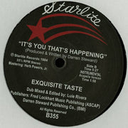 Exquisite Taste : It's You That's Happening (12", RE, Unofficial)