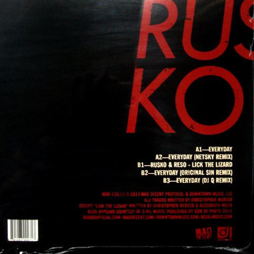 Rusko : Everyday / Lick The Lizard (12")