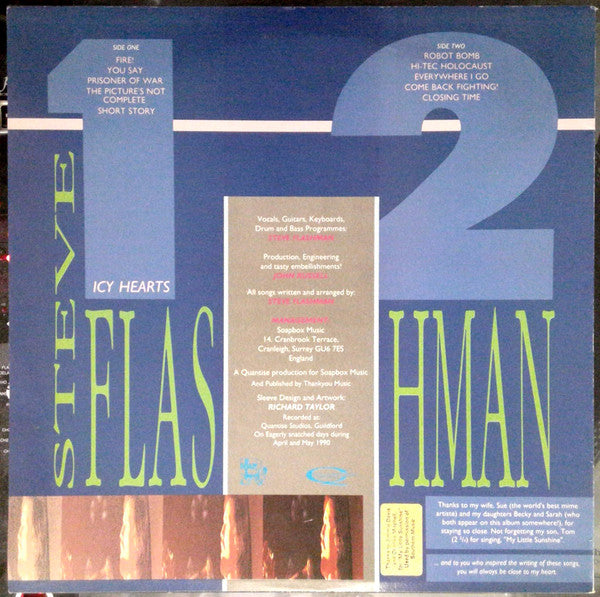 Steve Flashman : Icy Hearts (LP, Album)