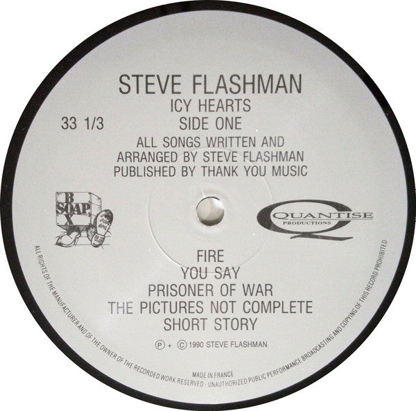 Steve Flashman : Icy Hearts (LP, Album)