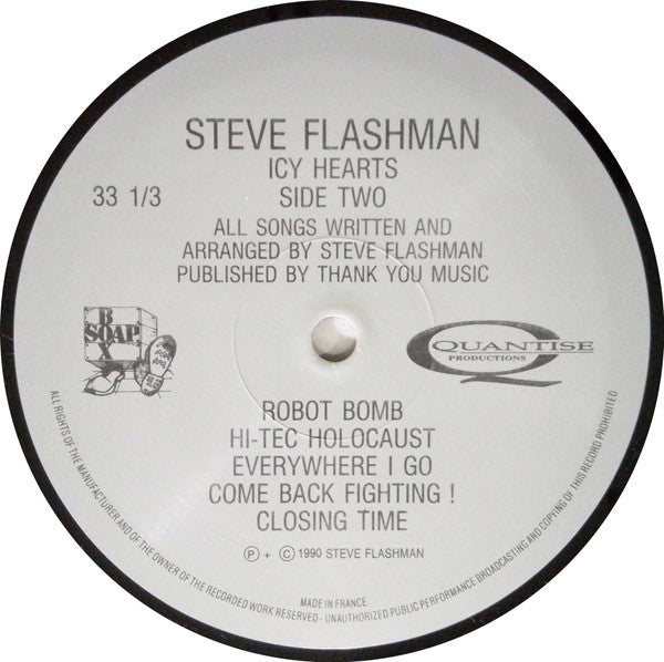 Steve Flashman : Icy Hearts (LP, Album)