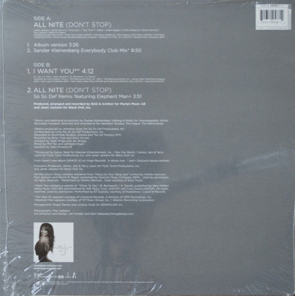 Janet Jackson : All Nite (Don't Stop) (12")