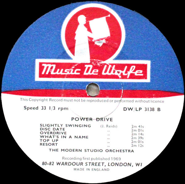 The Modern Studio Orchestra : Power Drive (10")