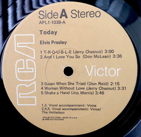 Elvis* : Today (LP, Album)