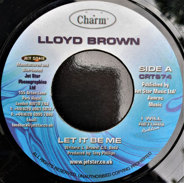 Lloyd Brown : Let It Be Me (7")