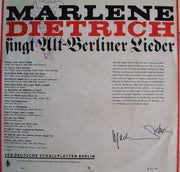 Marlene Dietrich : Marlene Dietrich Singt Alt-Berliner Lieder (LP, Album, Mono)