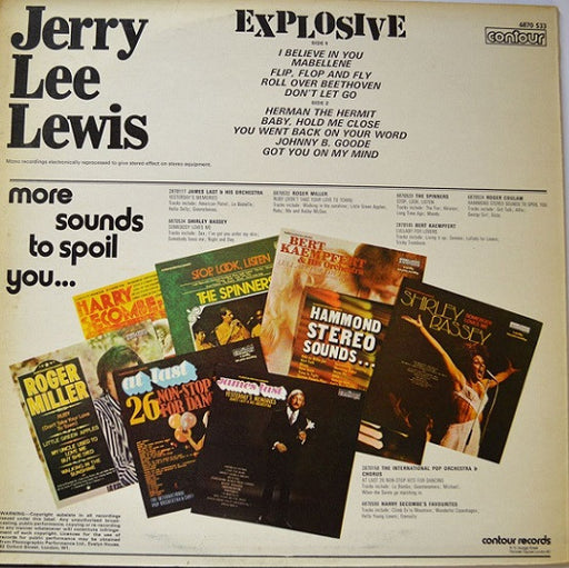 Jerry Lee Lewis : Explosive (LP, Album)