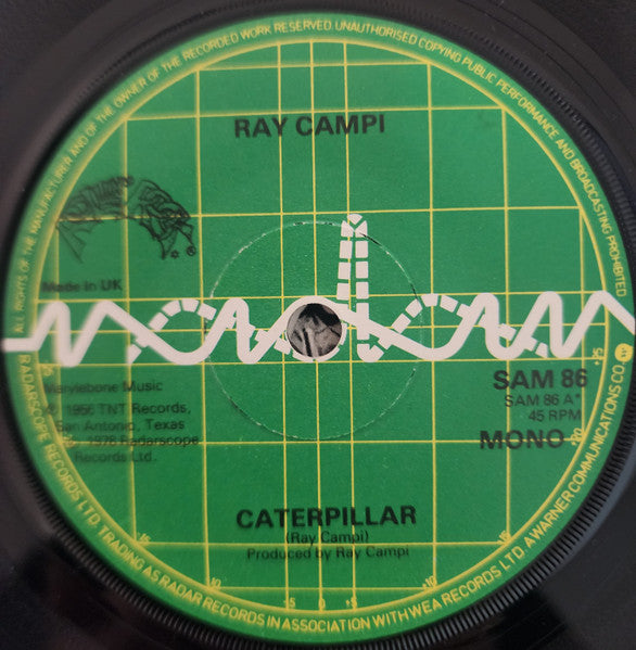 Ray Campi : Caterpillar / Play It Cool (7", Single)