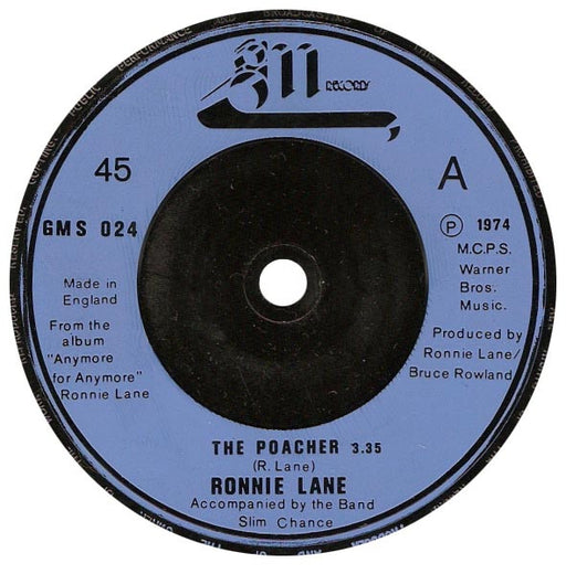 Ronnie Lane : The Poacher (7", Single)