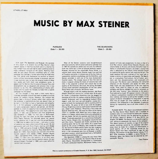 Max Steiner : Pursued / The Searchers (LP, Album)